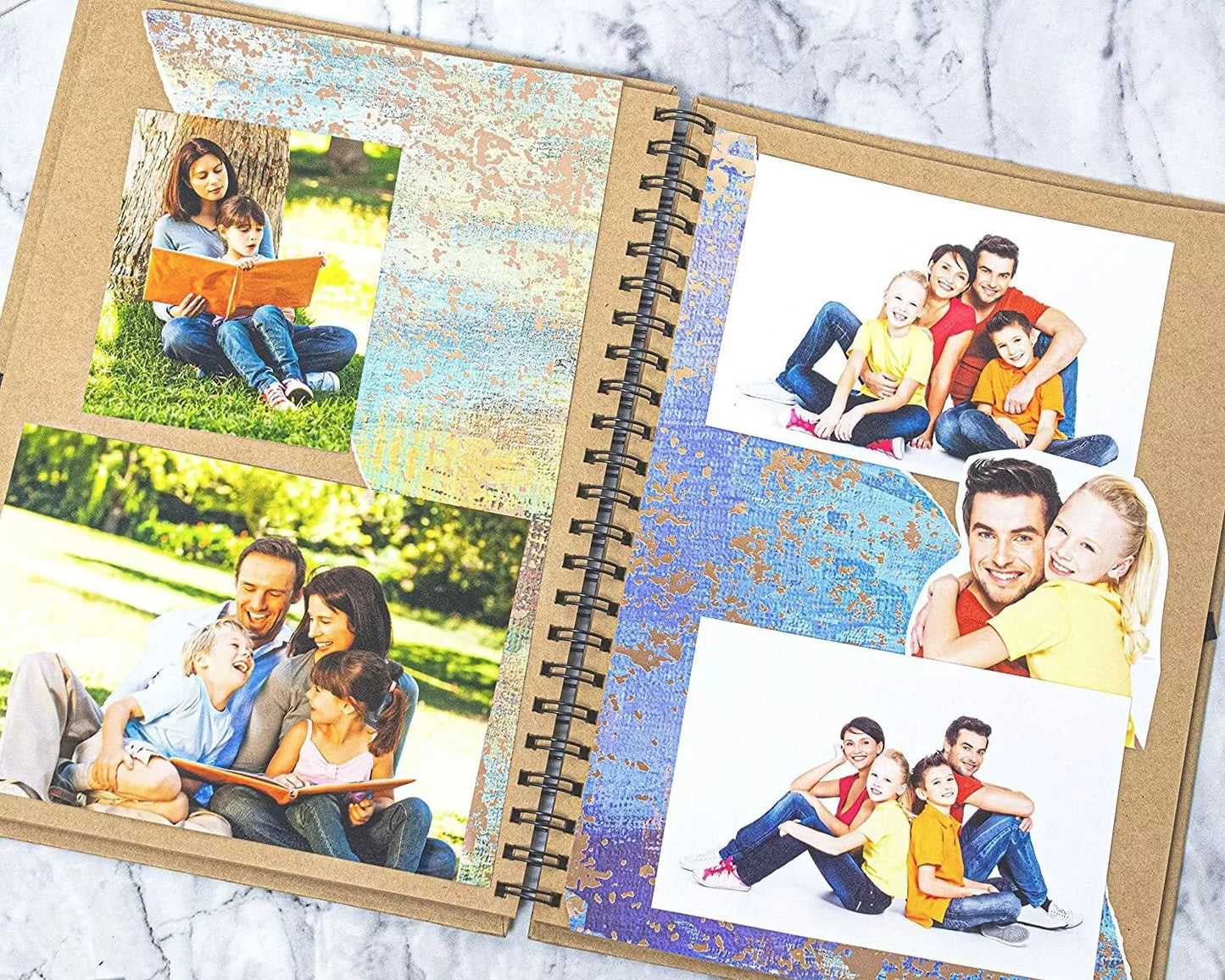A4 Scrapbook, Grey, 80 Pages, Scrapbook Photo Album & Sketchbook - Daily Buy