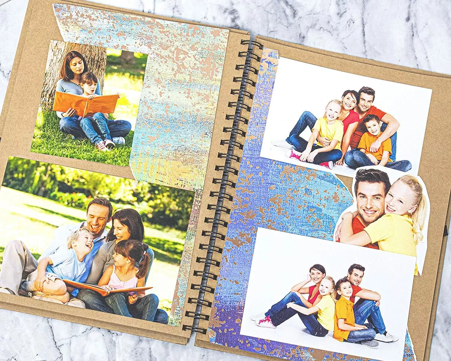 A4 Scrapbook, Grey, 80 Pages, Scrapbook Photo Album & Sketchbook - Daily Buy