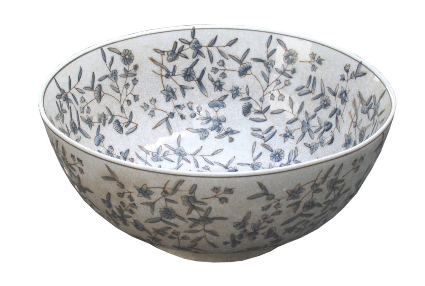 Blue And White Ditsy Print Bowl - Daily Buy