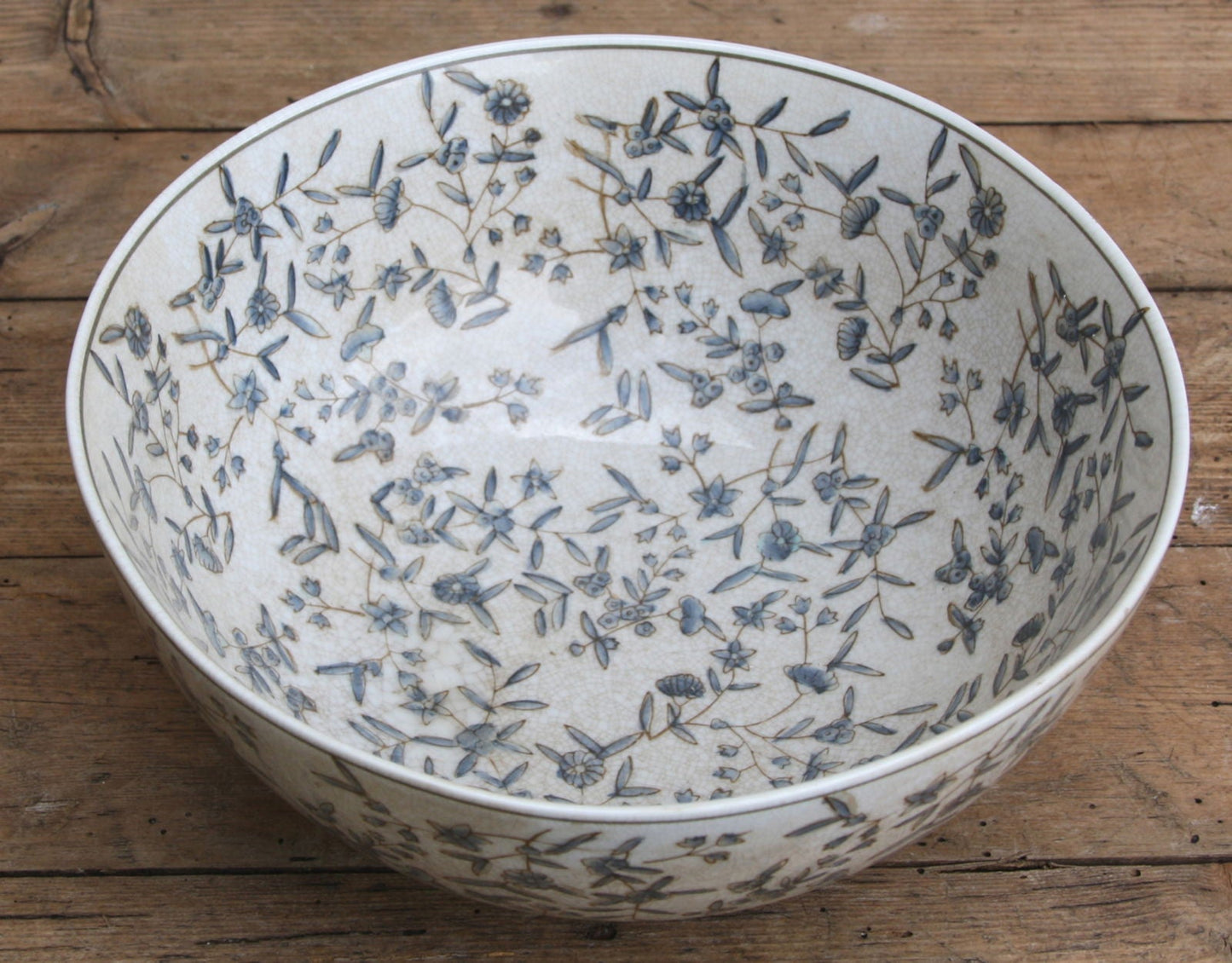 Blue And White Ditsy Print Bowl - Daily Buy