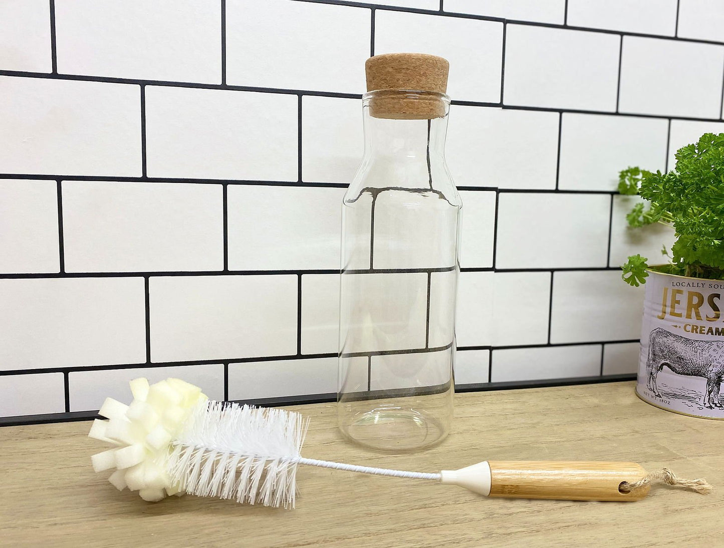 Bottle Brush with Bamboo Wooden Handle - Daily Buy