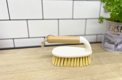 Cream Scrubbing Brush with Bamboo Wooden Handle - Daily Buy