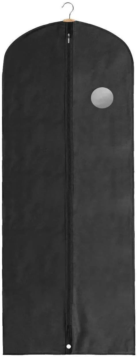 Garment Covers, Long, Set of 3, Black, 152cm x 61cm (60" x 24"), Dress & Suit Bags - Daily Buy