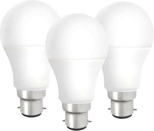 LED Lightbulbs, GLS B22, 3 Pack, Bayonet B22 Fitting, 9w (60w equivalent), 806 lumens - Daily Buy