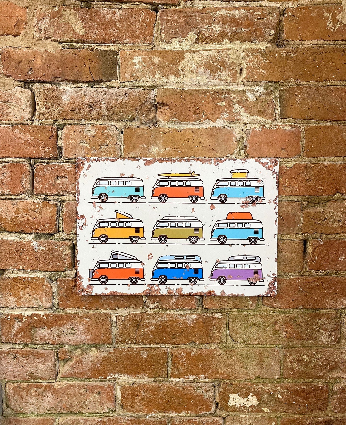 Metal Vintage Wall Sign - Camper Van Collection - Daily Buy