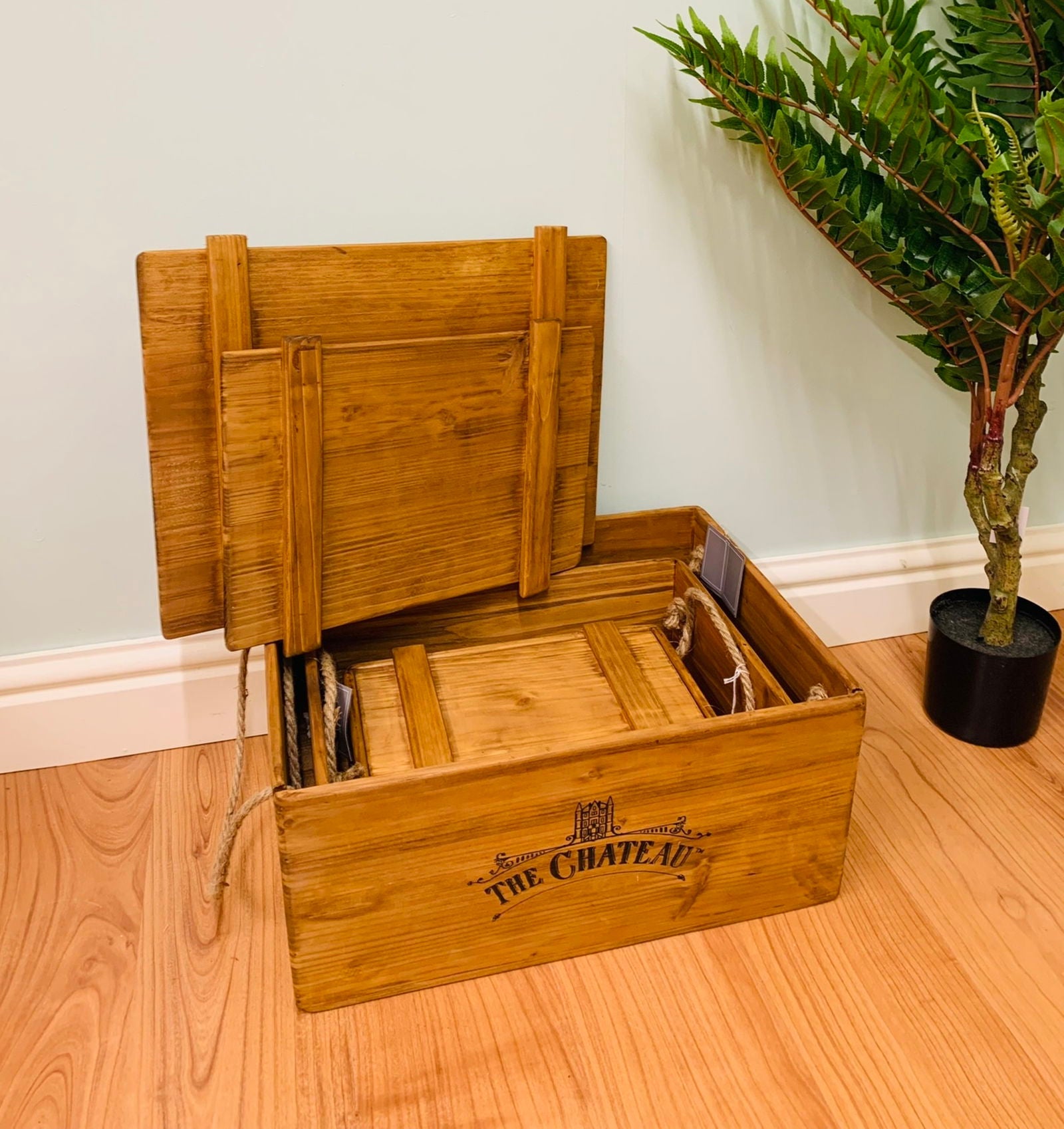 Set Of 3 The Chateau Rustic Vintage Crates - Daily Buy