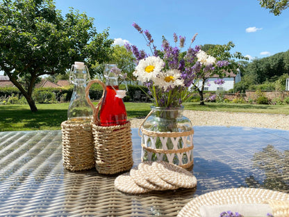 Set of Four Stripey Woven Coasters - Daily Buy