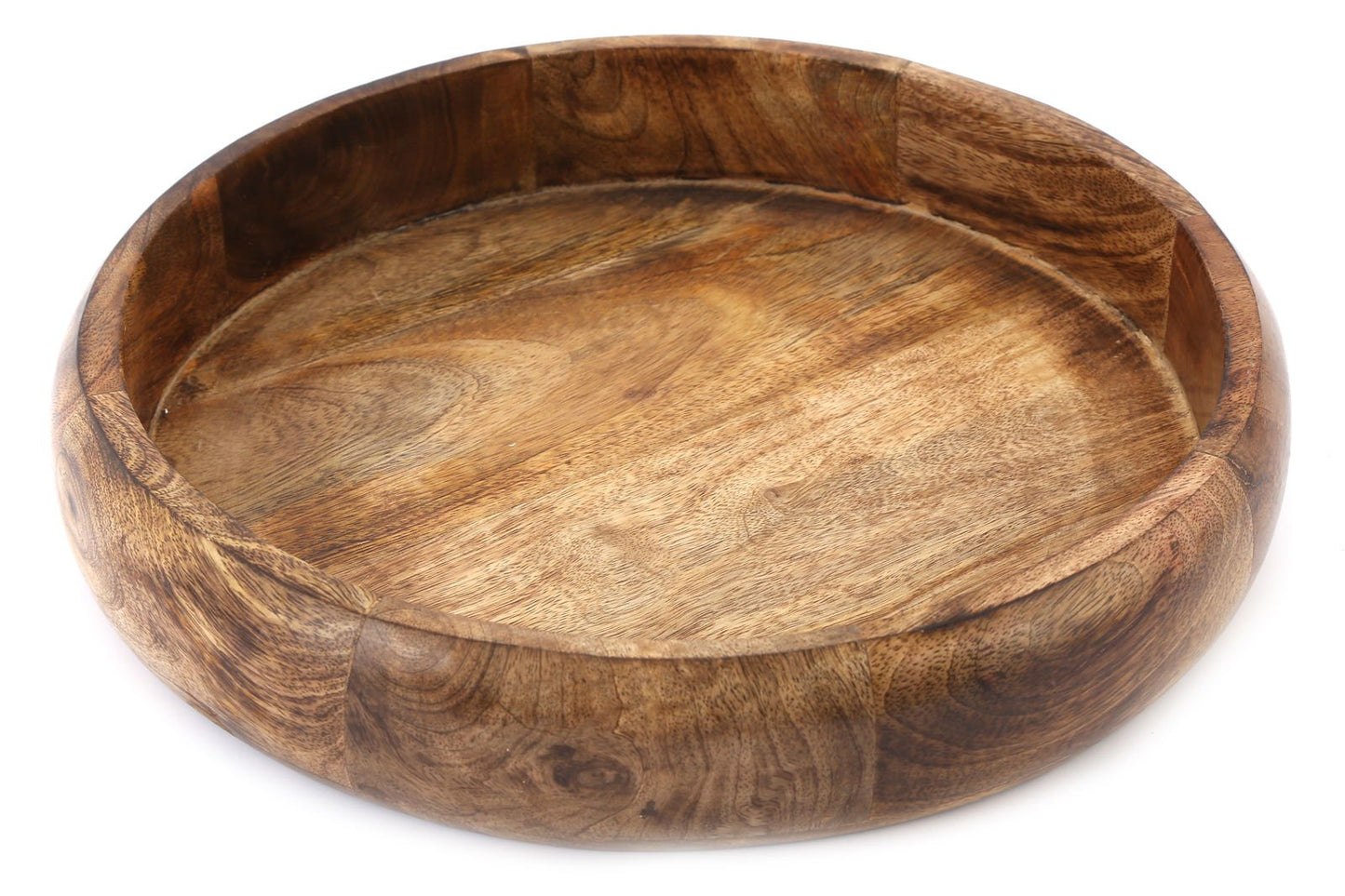 Shallow Wooden Bowl 34cm - Daily Buy