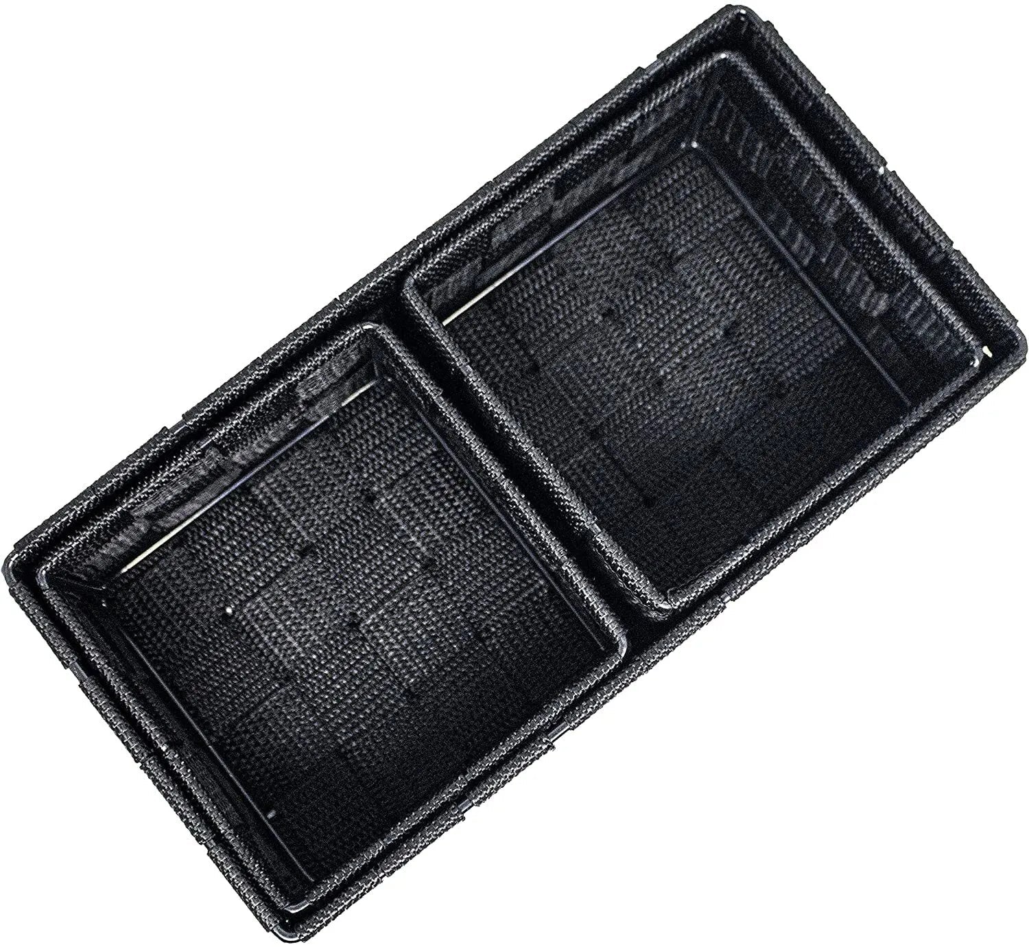 Storage Baskets, 3 Set, Woven, Black, Woven Storage Baskets, Assorted Sizes - Daily Buy