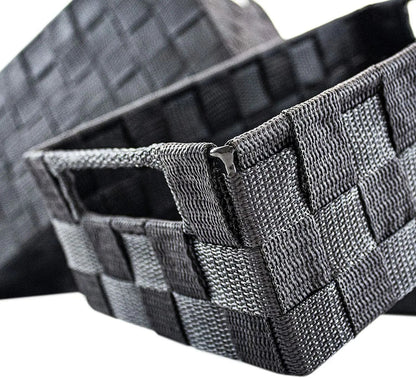 Storage Baskets, Large, 3 Set, Grey, Woven Storage Baskets, Assorted Sizes - Daily Buy