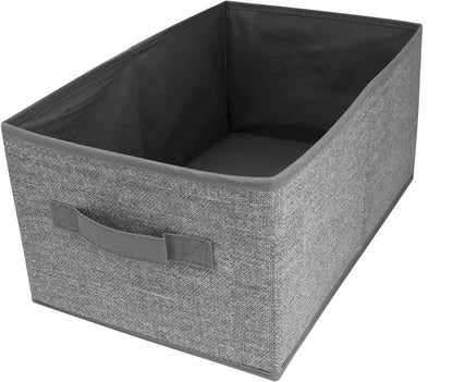 Storage Baskets, Set of 4, Foldable, Grey, Large Foldable Storage Baskets, Assorted Sizes - Daily Buy