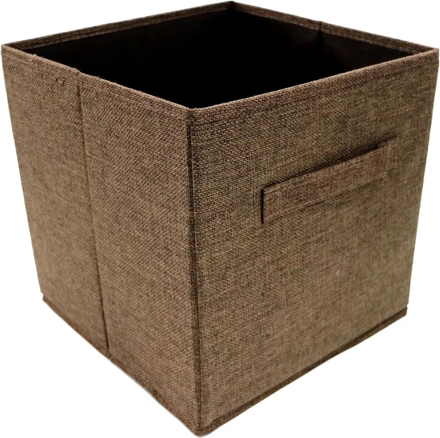 Storage Cubes, Set of 2, Brown, Foldable Storage Boxes, 25cm x 25cm x 25cm - Daily Buy