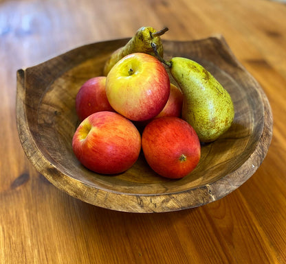 Triangular Shaped Wooden Bowl 28cm - Daily Buy