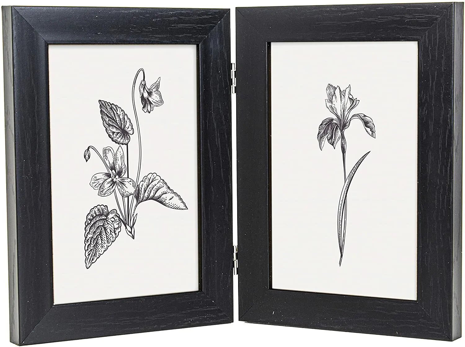 Twin Picture Frame, 6 x 4, Black, Double Photo Frame, 6” x 4” (15cm x 10cm) - Daily Buy