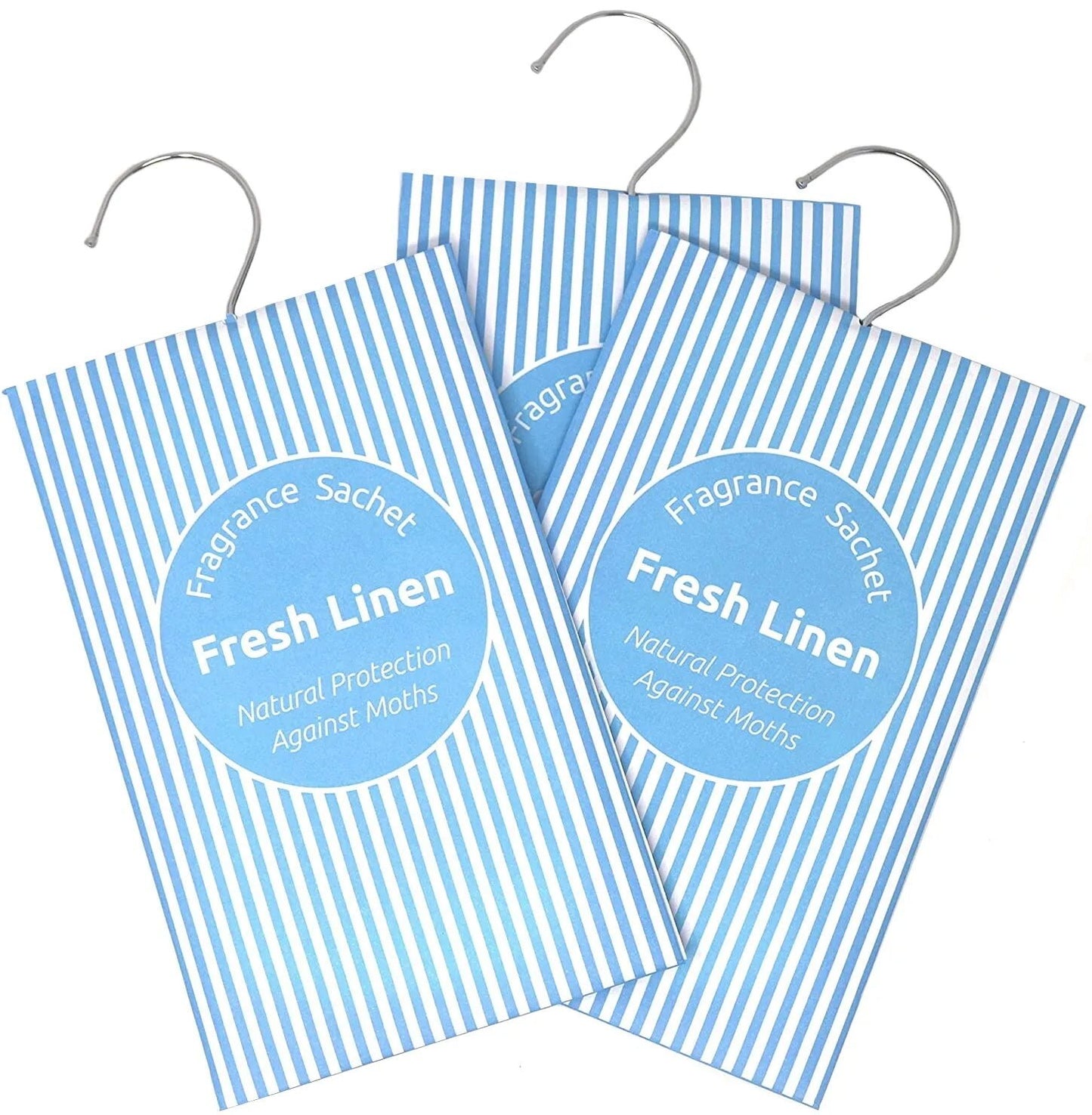 Wardrobe Air Freshener & Moth Repellent, 3 Pack, Fresh Linen, Fragrance Sachets - Daily Buy