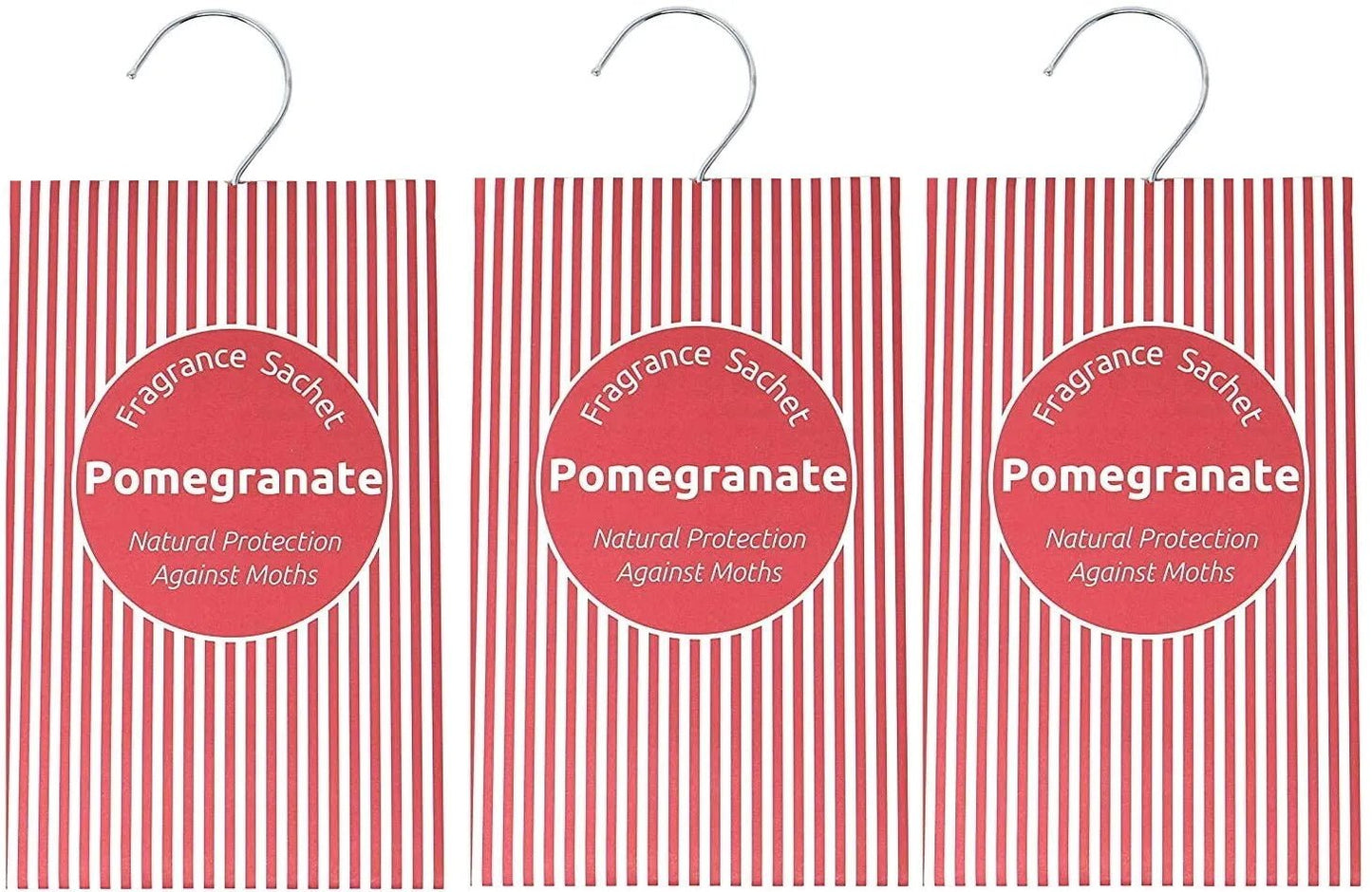 Wardrobe Air Freshener & Moth Repellent, 3 Pack, Pomegranate, Fragrance Sachets - Daily Buy