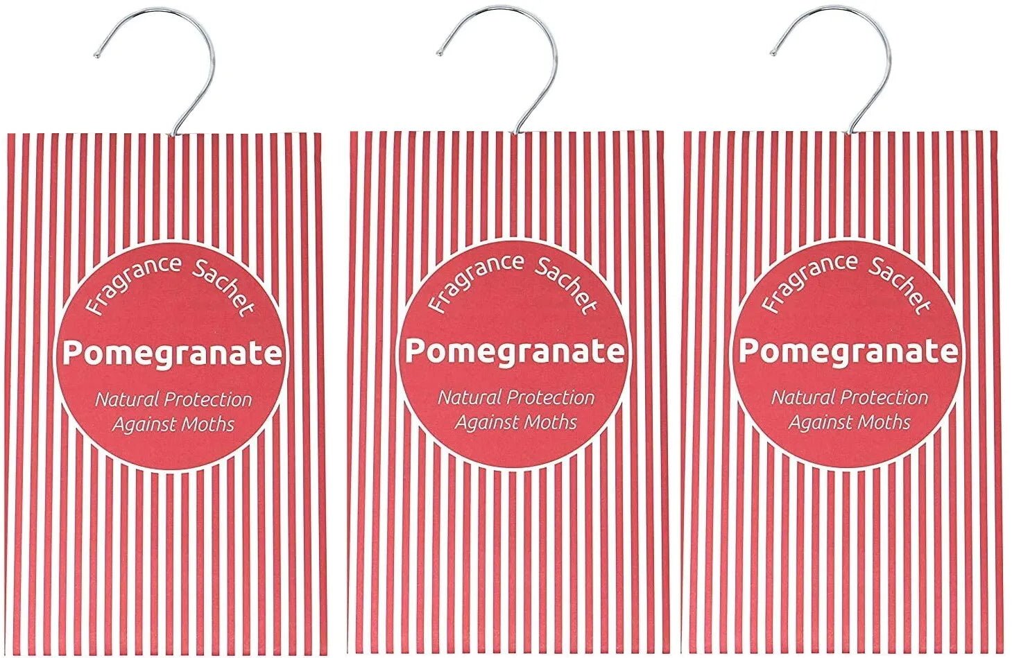 Wardrobe Air Freshener & Moth Repellent, 3 Pack, Pomegranate, Fragrance Sachets - Daily Buy